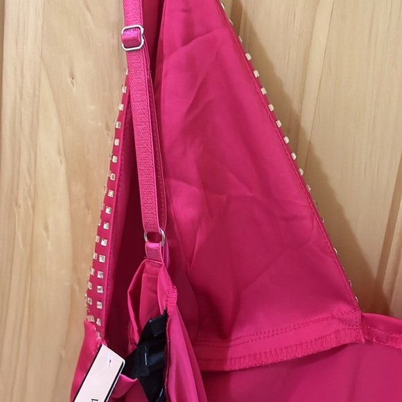 For Love And Lemons Mirage Mirrord Hot Pink Mini Dress or Lingerie M NWT - Picture 10 of 16